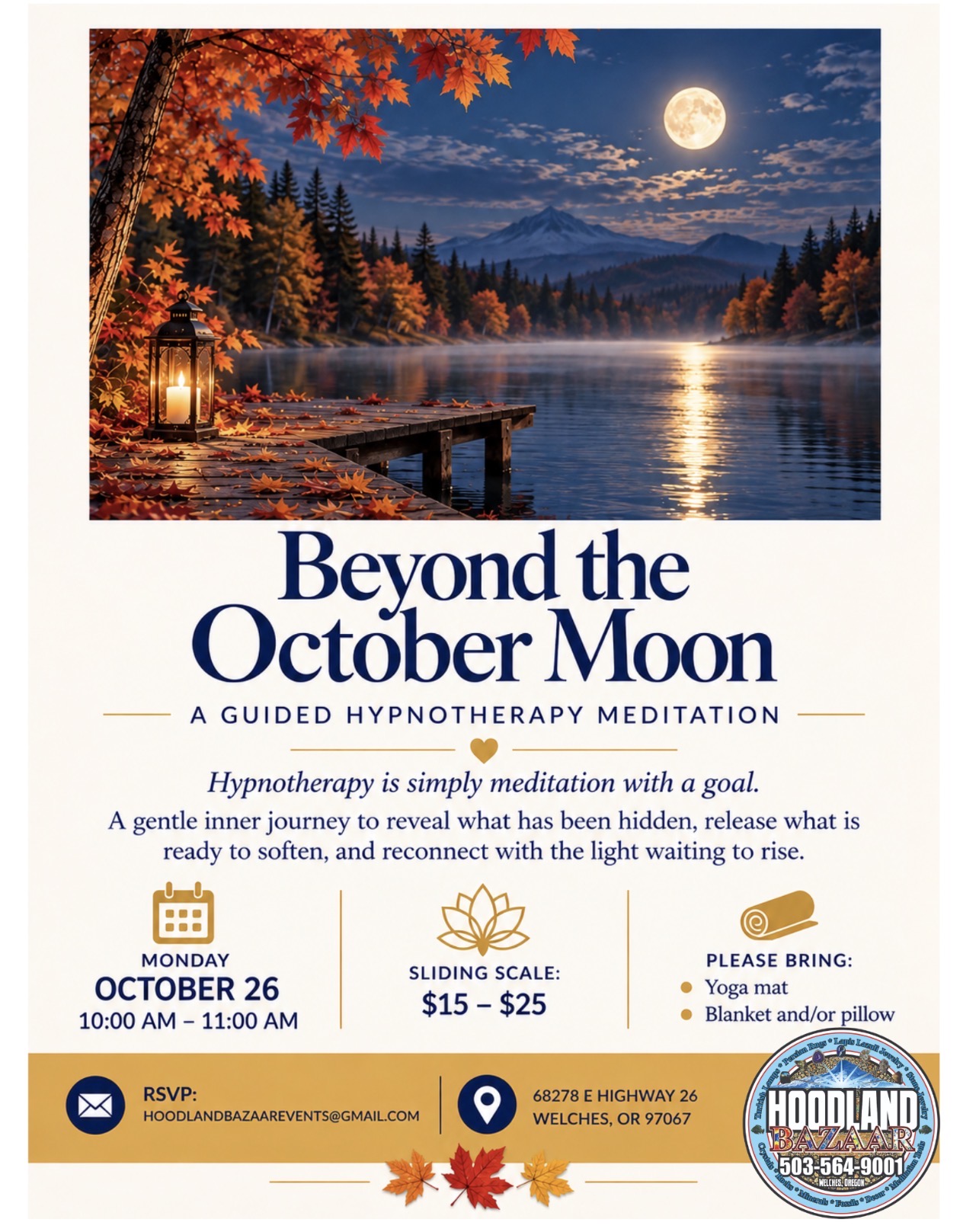 Beyond the October Moon flyer