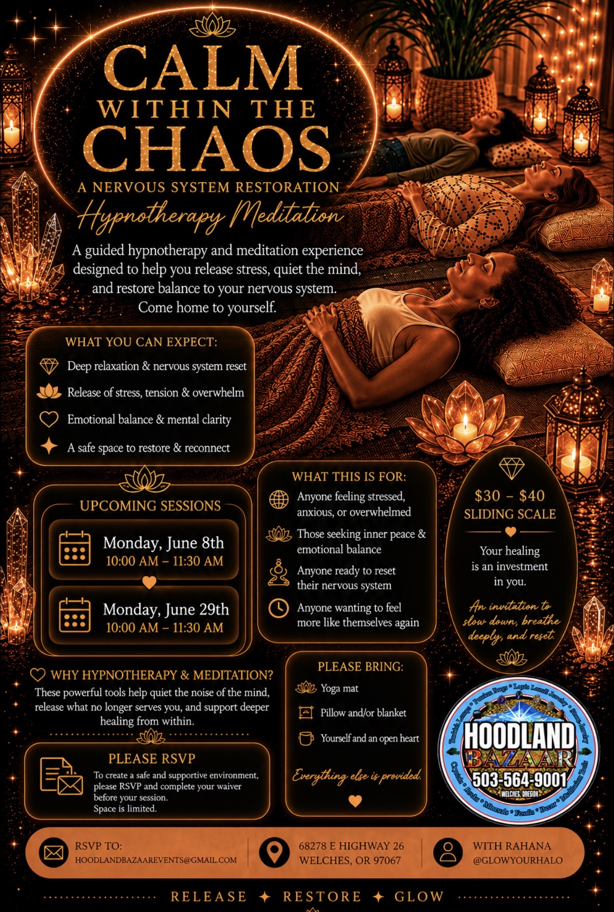 Calm within the Chaos flyer