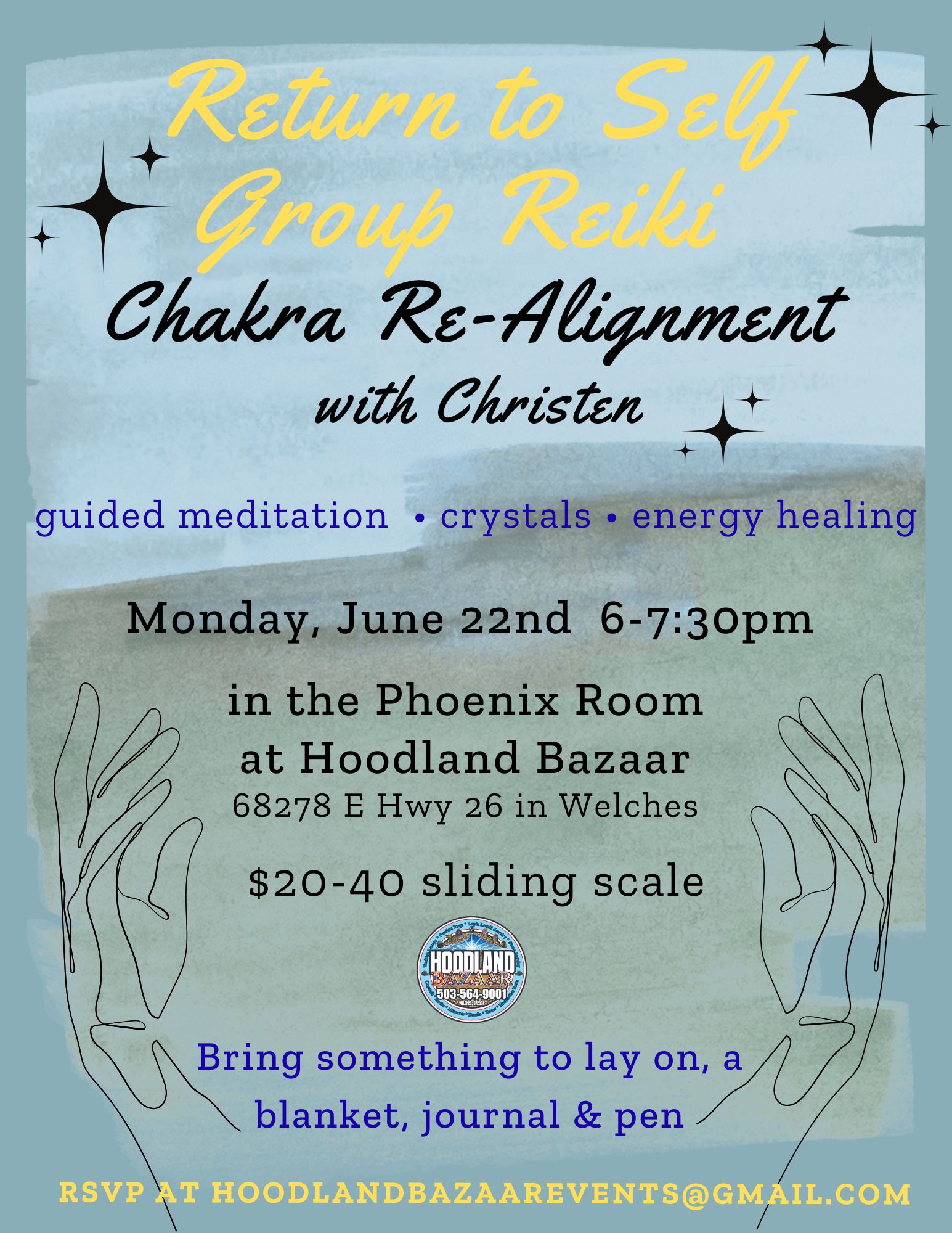 Return to Self · Group Reiki flyer