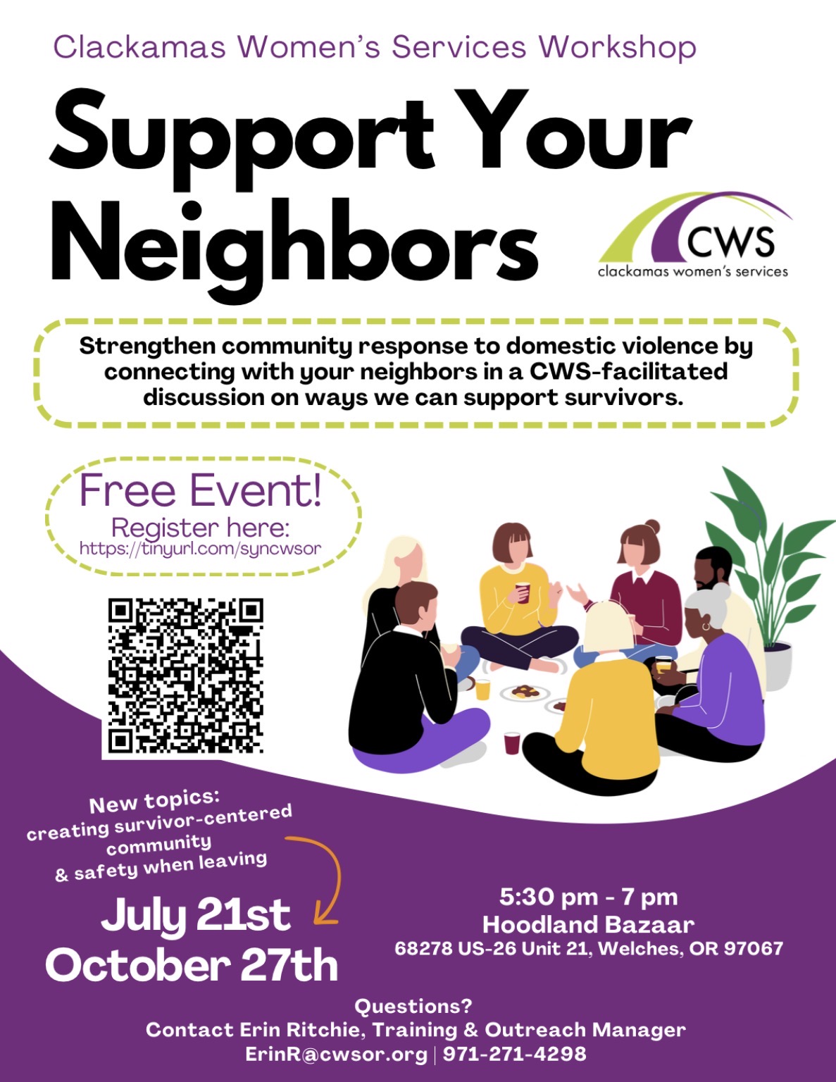 Support Your Neighbors flyer